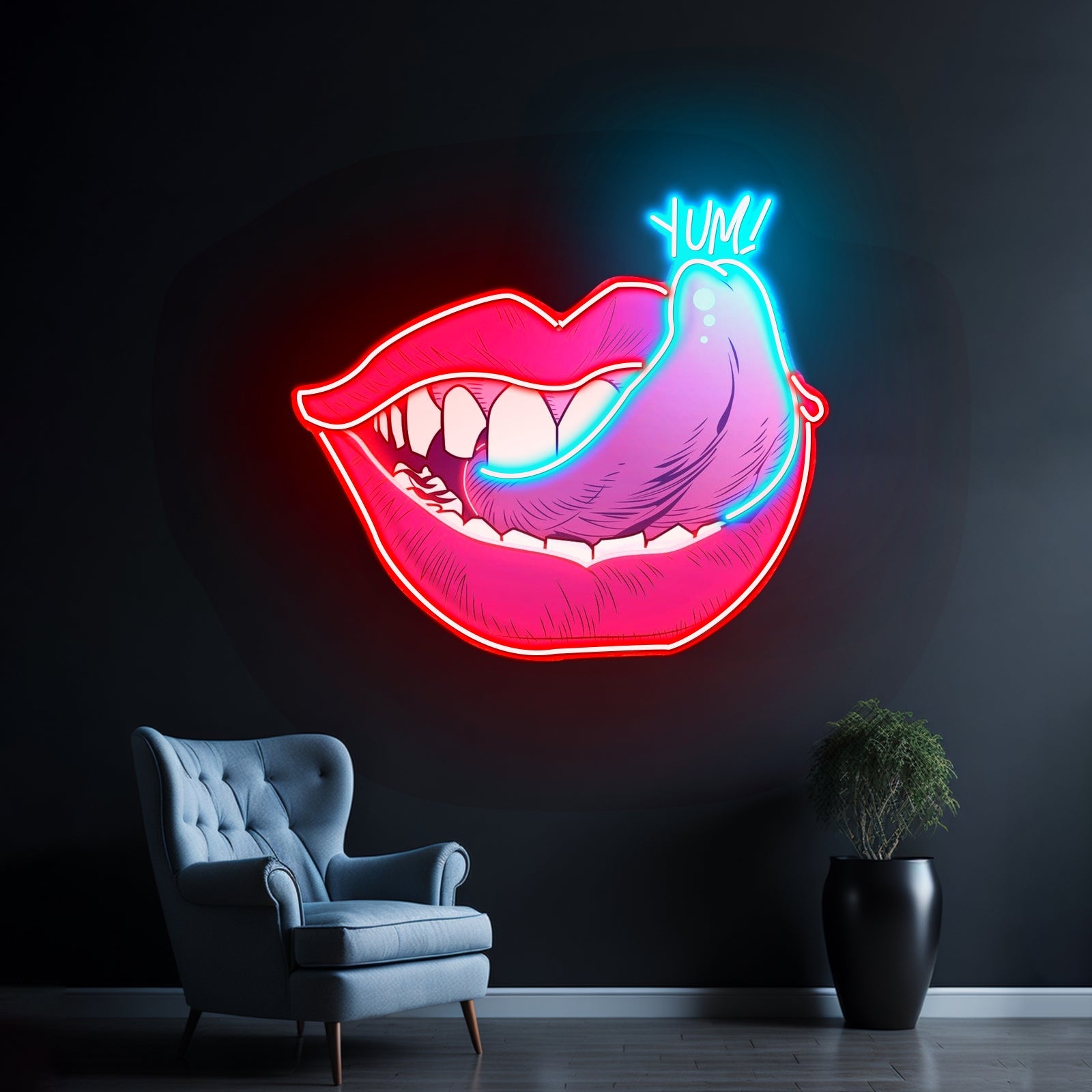 Taste Of Your Lips Custom Led Signs Artwork For Sale - Shineneon