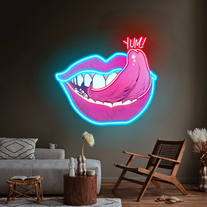 Taste Of Your Lips Custom Led Signs Artwork For Sale - Shineneon