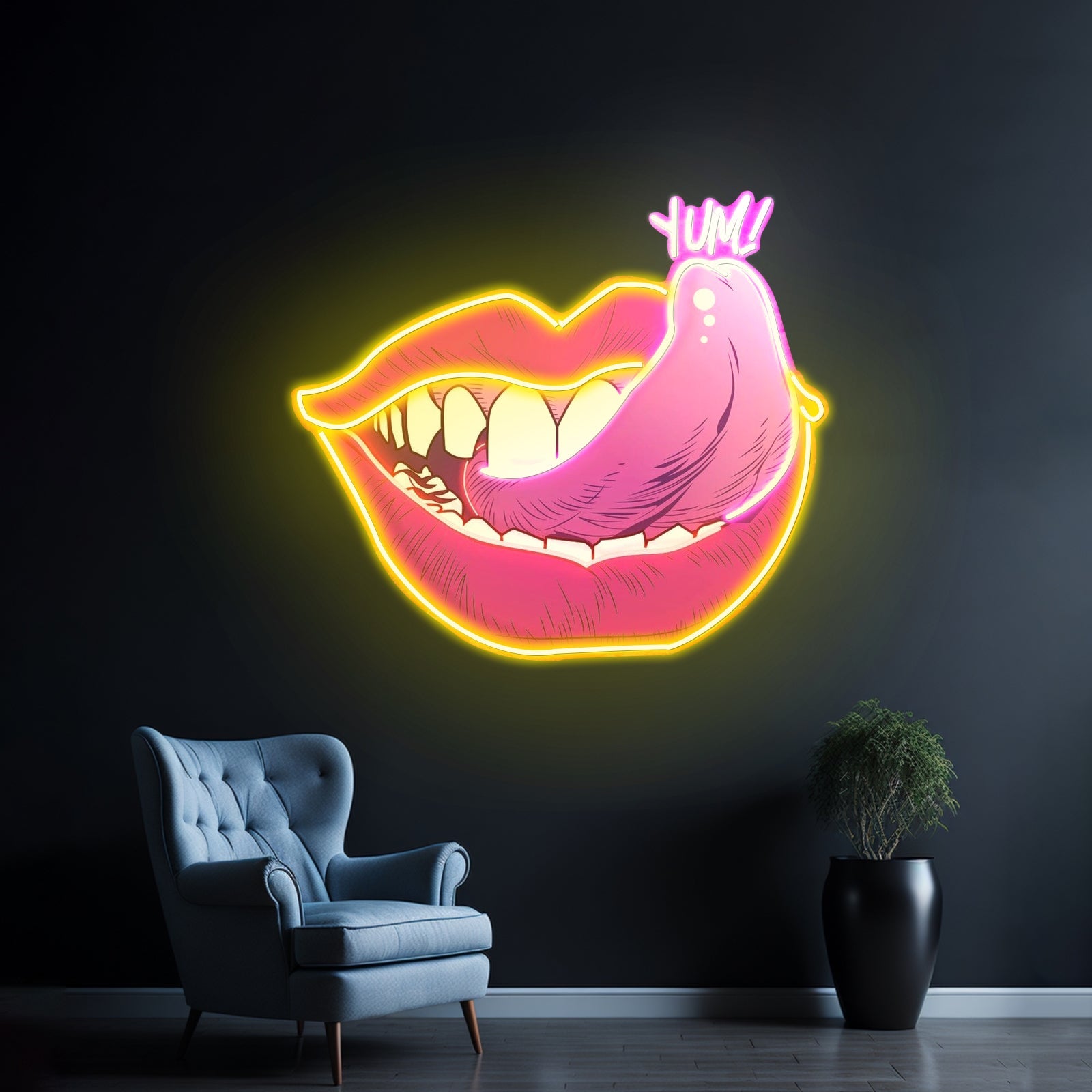 Taste Of Your Lips Custom Led Signs Artwork For Sale - Shineneon