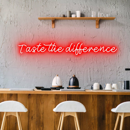 Taste The Difference Neon For Discerning Palates | Shineneon