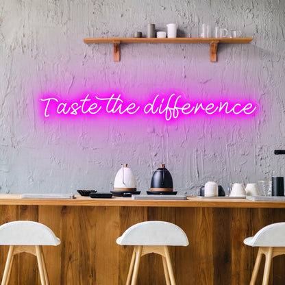 Taste The Difference Neon For Discerning Palates | Shineneon
