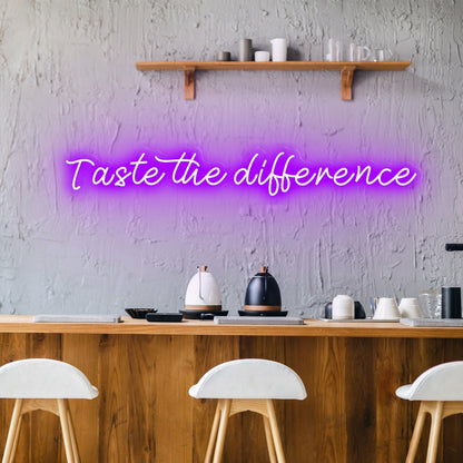 Taste The Difference Neon For Discerning Palates | Shineneon
