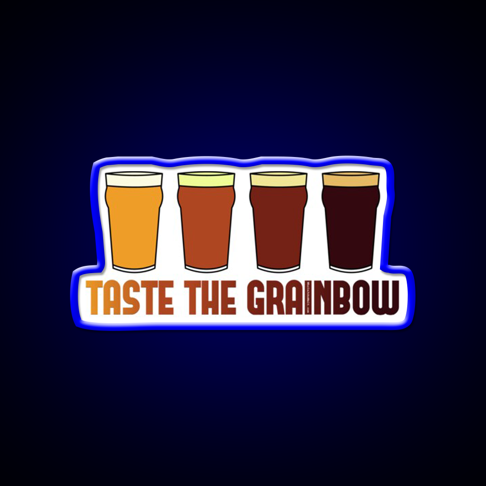 Taste The Grainbow Beer Bar Decor Led Neon Sign Rgb Color - LED neon sign view 5
