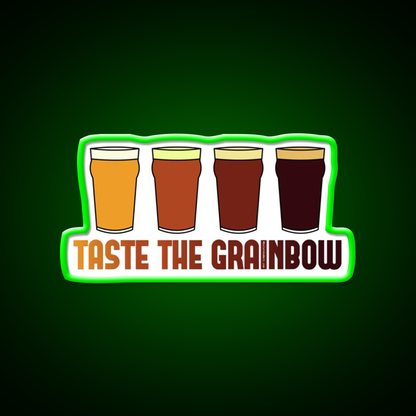 Taste The Grainbow Beer Bar Decor Led Neon Sign Rgb Color - LED neon sign view 8