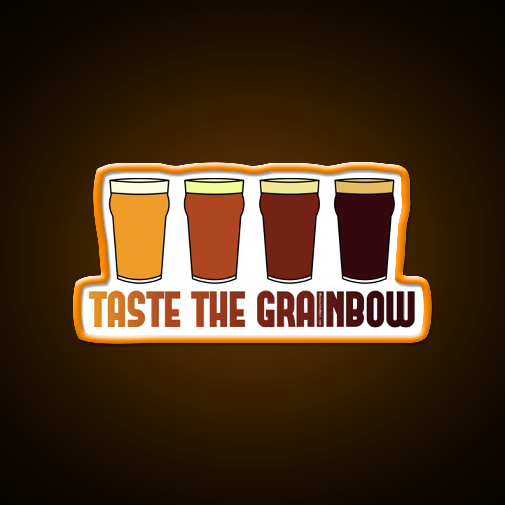 Taste The Grainbow Beer Bar Decor Led Neon Sign Rgb Color - LED neon sign view 6