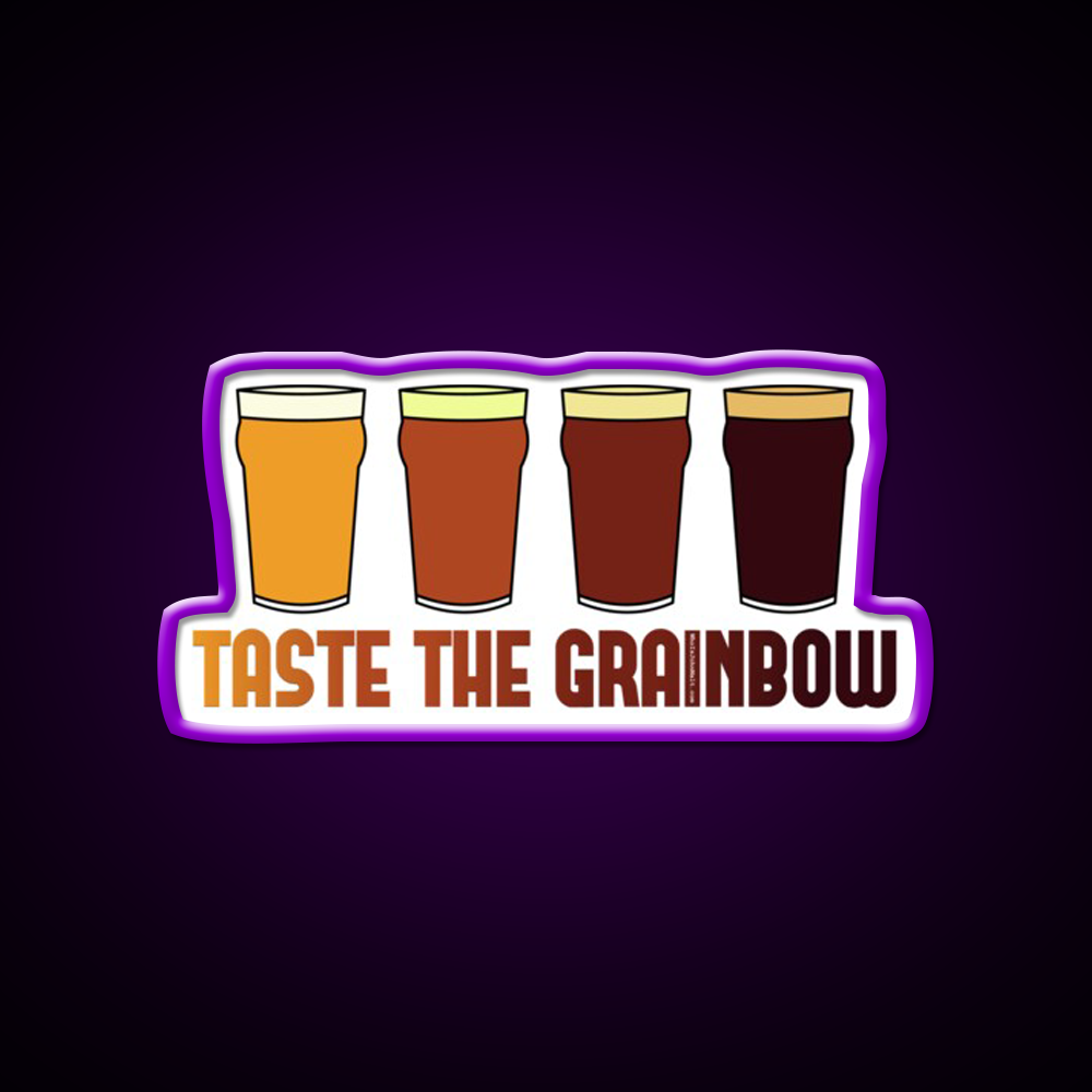 Taste The Grainbow Beer Bar Decor Led Neon Sign Rgb Color - LED neon sign view 9