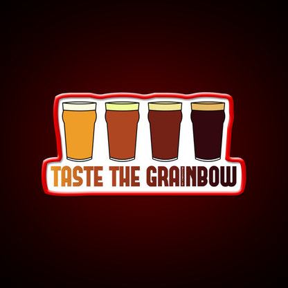 Taste The Grainbow Beer Bar Decor Led Neon Sign Rgb Color - LED neon sign view 10