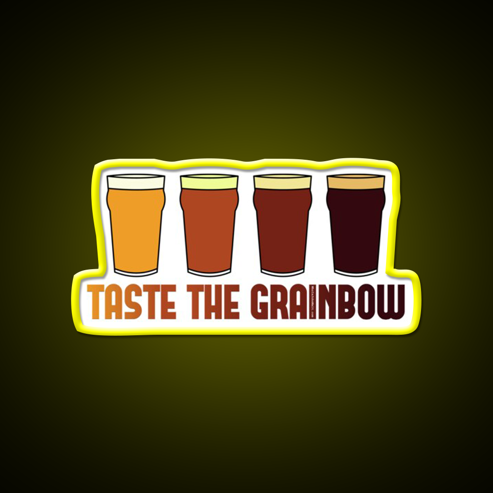Taste The Grainbow Beer Bar Decor Led Neon Sign Rgb Color - LED neon sign view 7