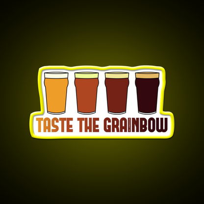 Taste The Grainbow Beer Bar Decor Led Neon Sign Rgb Color - LED neon sign view 7