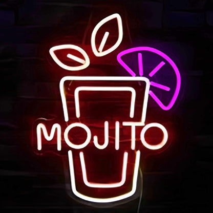 Tasty Bright Lemon Mojito Led Neon Sign | Shineneon