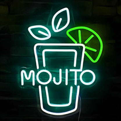 Tasty Bright Lemon Mojito Led Neon Sign | Shineneon