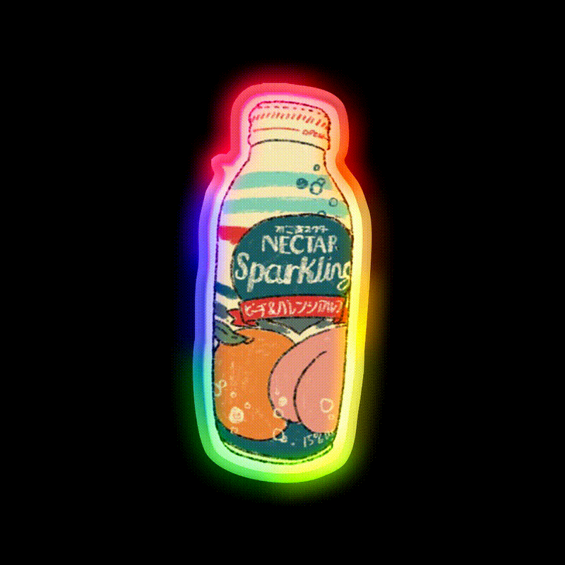 Tasty Tasty 3 Snack Food Led Neon Sign Rgb Color - LED neon sign close-up detail