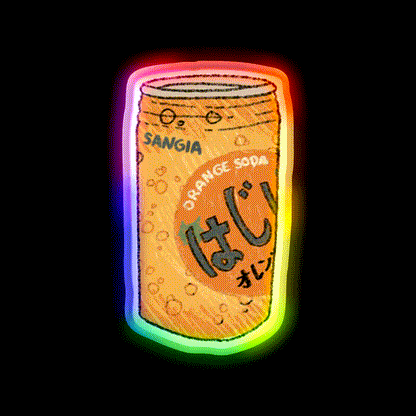 Tasty Tasty 5 Snack Food Led Neon Sign Rgb Color - LED neon sign close-up detail