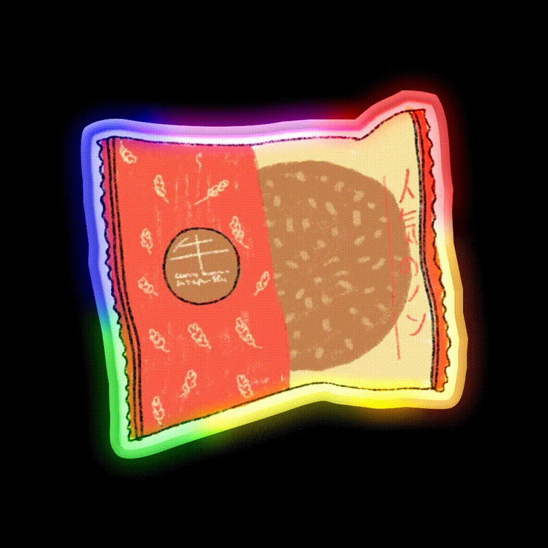 Tasty Tasty Snack Food Led Neon Sign Rgb Color - LED neon sign close-up detail