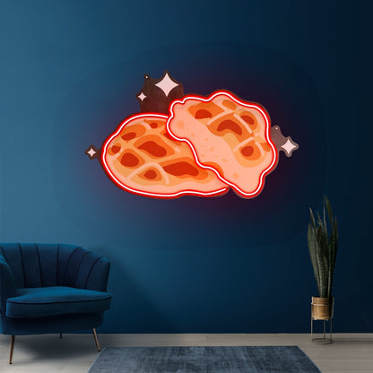 Tasty Waffle Breakfast Led Neon Sign Light Custom Led Signs - Shineneon