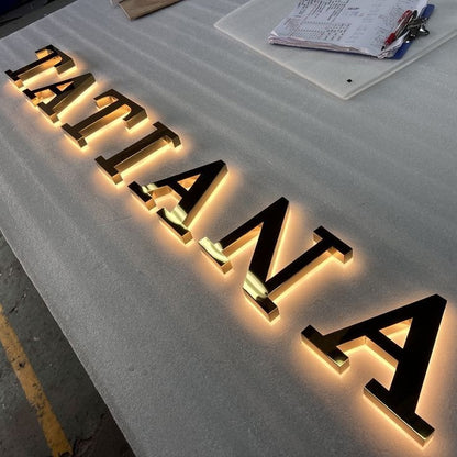 Tatiana 3D Backlit Channel Letters Led Light Sign