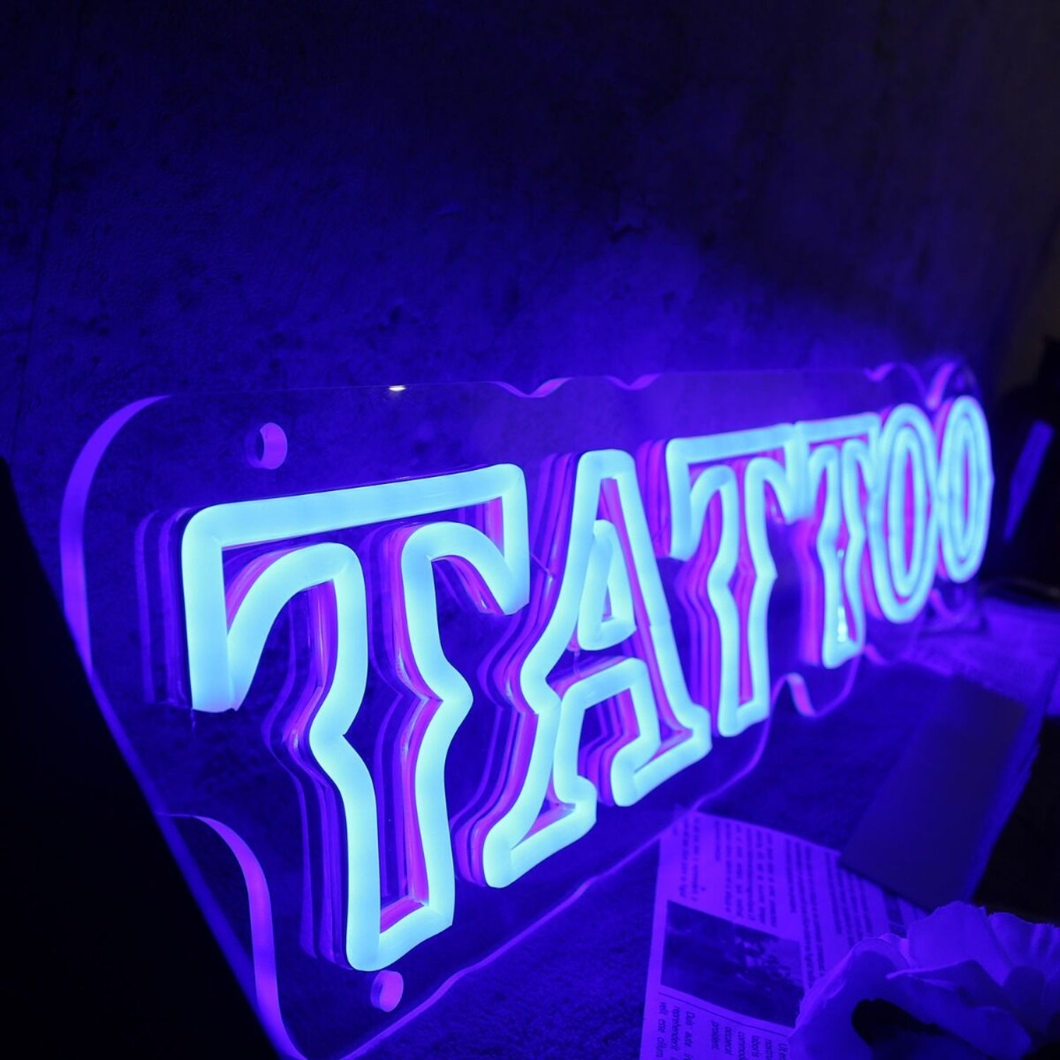 Tatto Blue Custom Led Neon Sign | Shineneon
