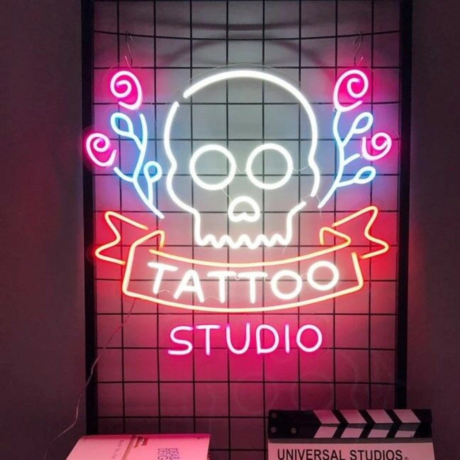 Tattoo And Skull Led Neon Sign For Tattoo Studios | Shineneon