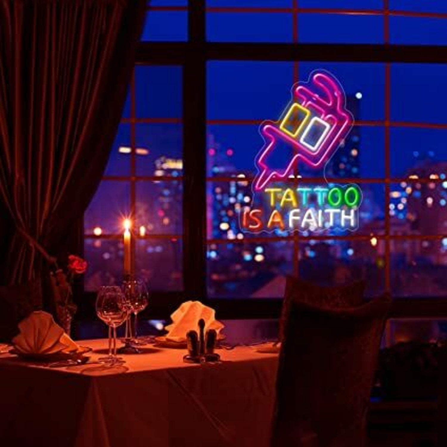 Tattoo Led Light Led Neon Sign With Remote Control For Business | Shineneon