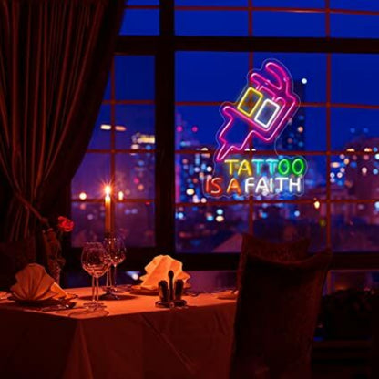 Tattoo Led Light Led Neon Sign With Remote Control For Business | Shineneon