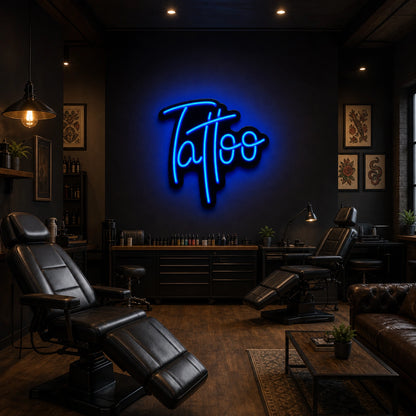 Tattoo LED Neon Sign Garage Man Cave Neon Sign size image