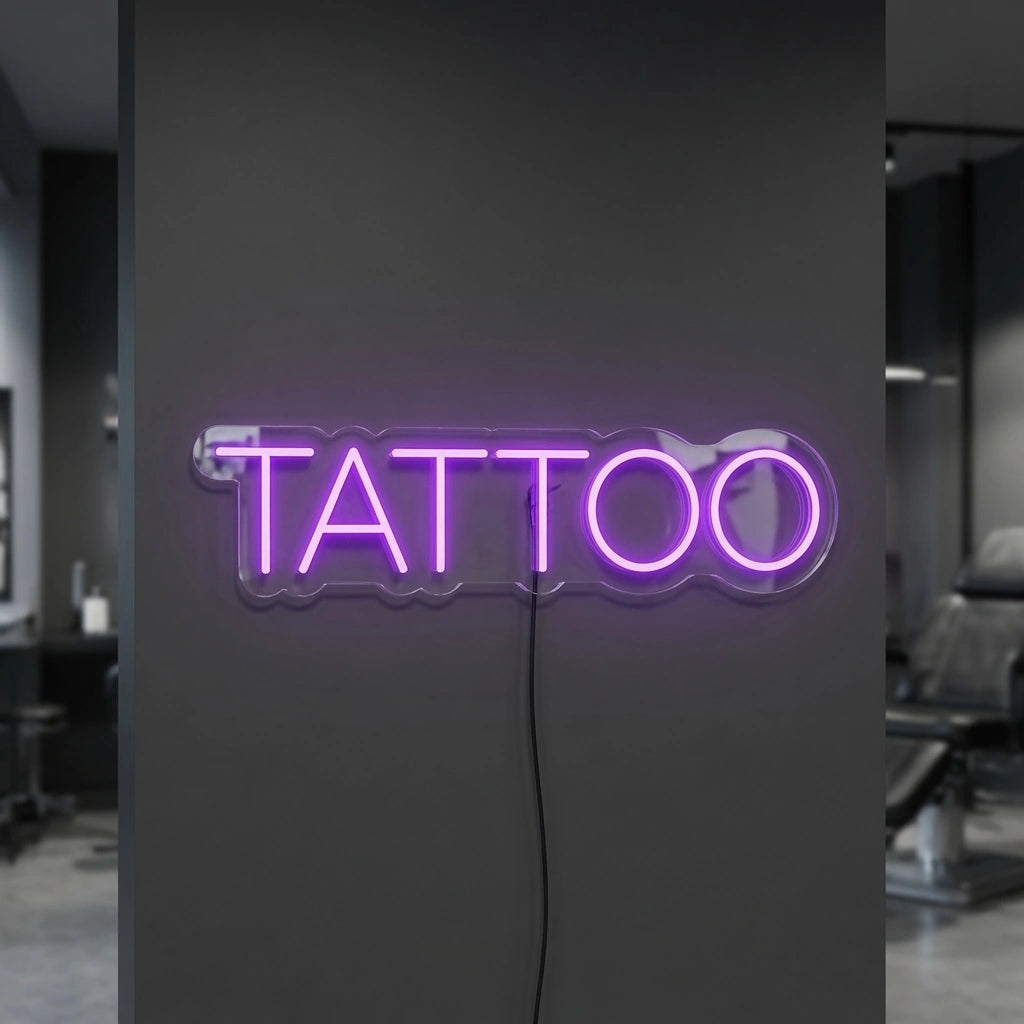 Tattoo LED Neon Sign Wall Neon Sign - 04 Size Image