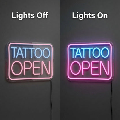 Tattoo Open LED Neon Sign - Shineneon