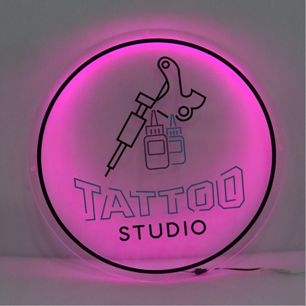 Tattoo Studio Acrylic Business Logo Sign - Shineneon