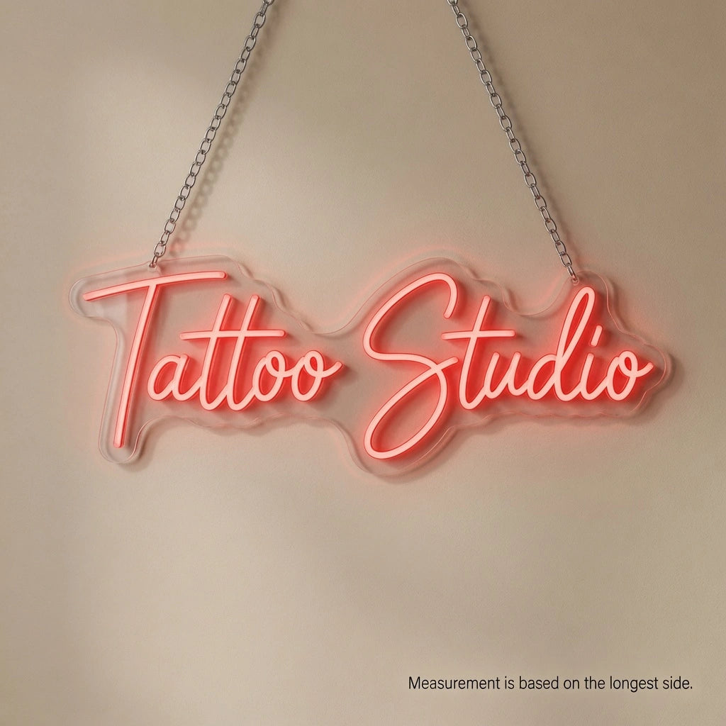 Tattoo Studio Wall Decor LED Neon Sign - 04 Size Image