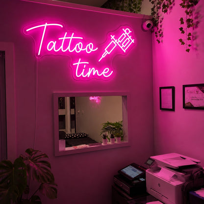 Tattoo Time LED Neon Sign - 01 Original Product Image