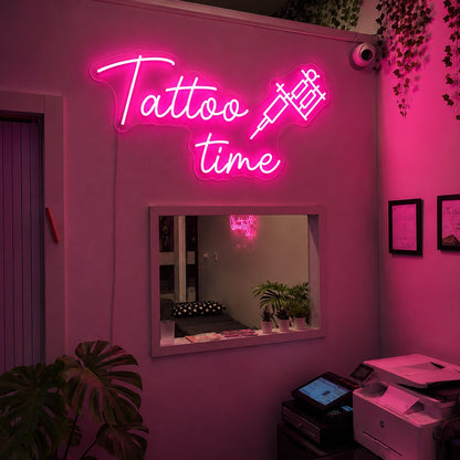 Tattoo Time LED Neon Sign - 02 High-Converting Product Image