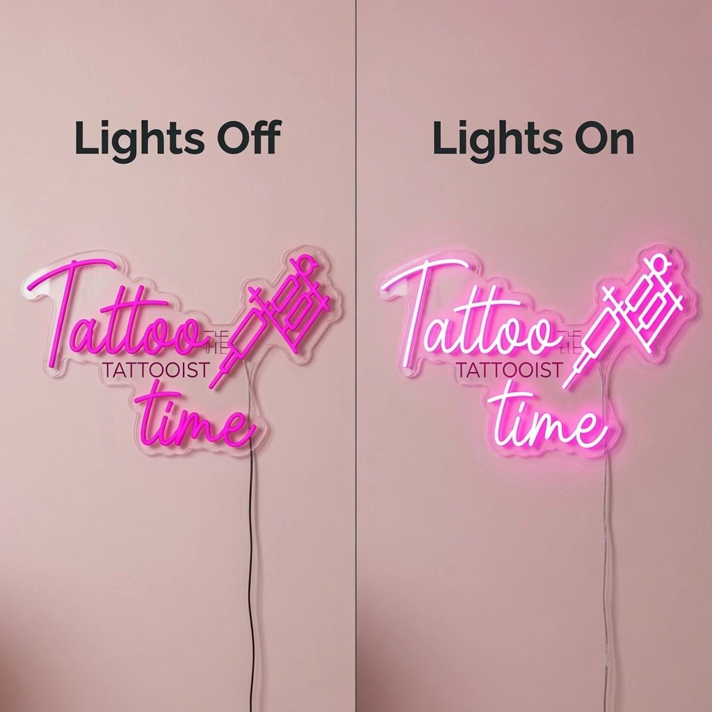 Tattoo Time LED Neon Sign Wall Neon Sign - Shineneon