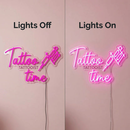 Tattoo Time LED Neon Sign Wall Neon Sign - Shineneon