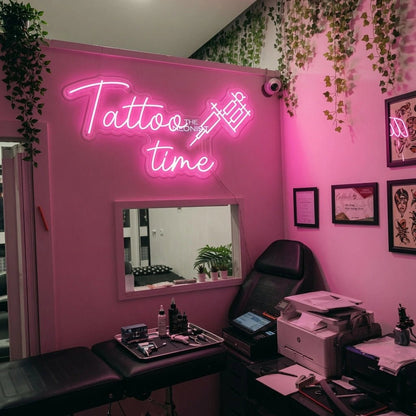 Tattoo Time LED Neon Sign Wall Neon Sign - Shineneon