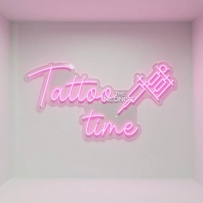 Tattoo Time Wall Decor LED Neon Sign - 01 Original Product Image
