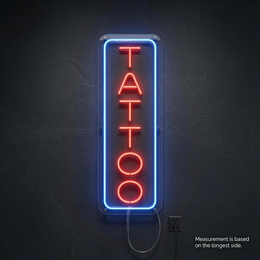 Tattoo Wall Decor LED Neon Sign - 04 Size Image