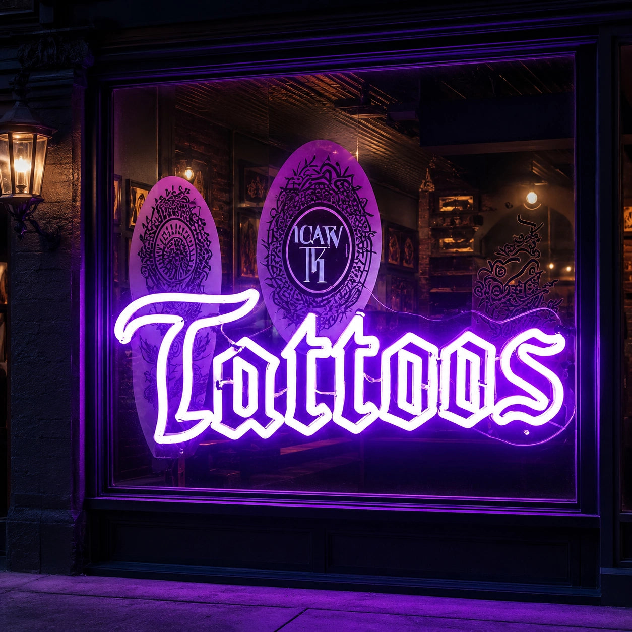 Tattoo Window LED Neon Sign - 02 High-Converting Product Image