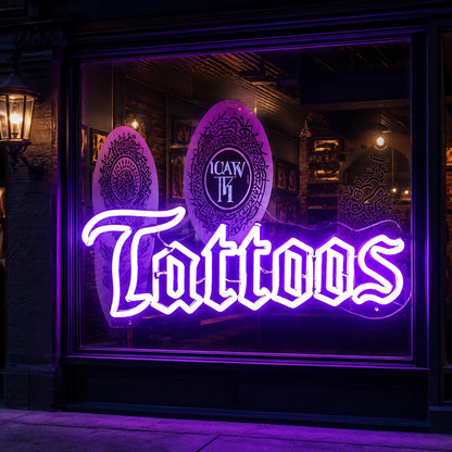 Tattoo Window LED Neon Sign - 02 High-Converting Product Image