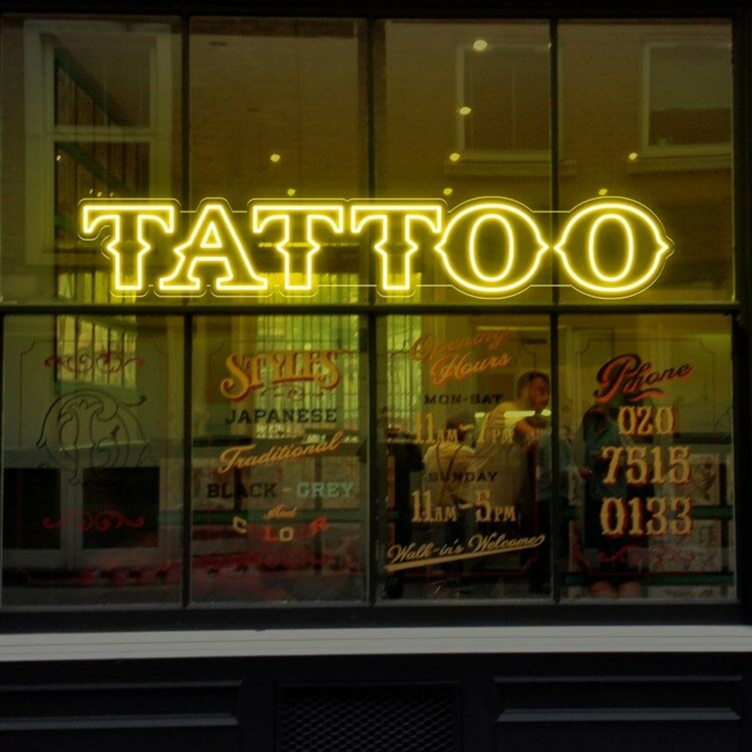 Tattoos Led Neon Sign For Wall For Tattoo Studios | Shineneon