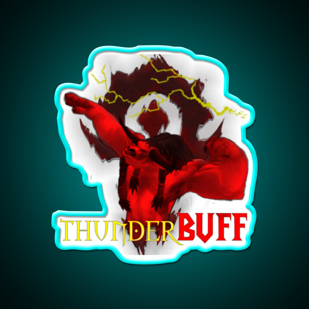 Tauren Thunderbuff Gym Fitness Led Neon Sign Rgb Color