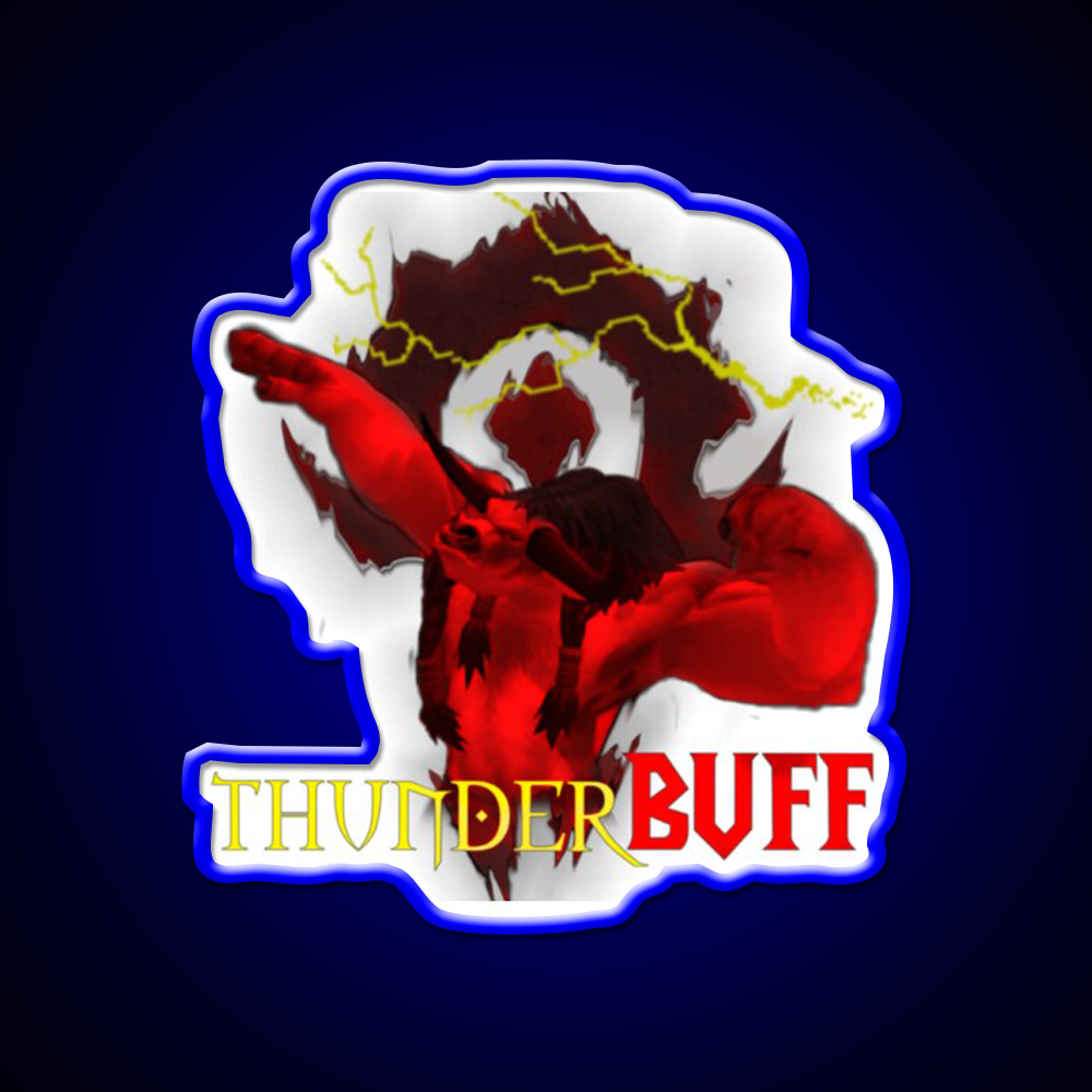 Tauren Thunderbuff Gym Fitness Led Neon Sign Rgb Color