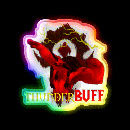 Tauren Thunderbuff Gym Fitness Led Neon Sign Rgb Color
