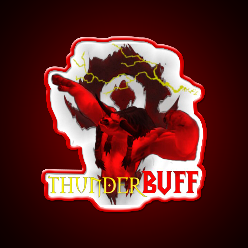 Tauren Thunderbuff Gym Fitness Led Neon Sign Rgb Color