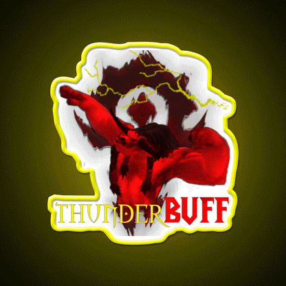 Tauren Thunderbuff Gym Fitness Led Neon Sign Rgb Color