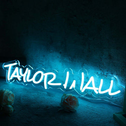 Taylor Wall Blue Led Neon Sign - Shineneon