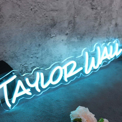 Taylor Wall Blue Led Neon Sign - Shineneon