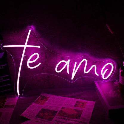 Te Amo Led Neon Sign - Shineneon