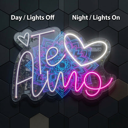 Te Amo LED Neon Sign Wall Neon Sign - Shineneon