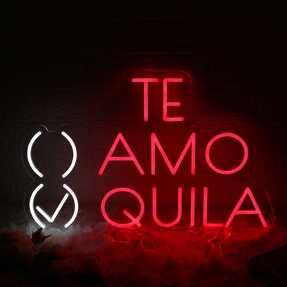 Te Amo Tequila Red Led Neon Sign For Fun And Social Spaces | Shineneon