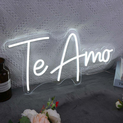 Te Amo White Led Neon Sign - Shineneon